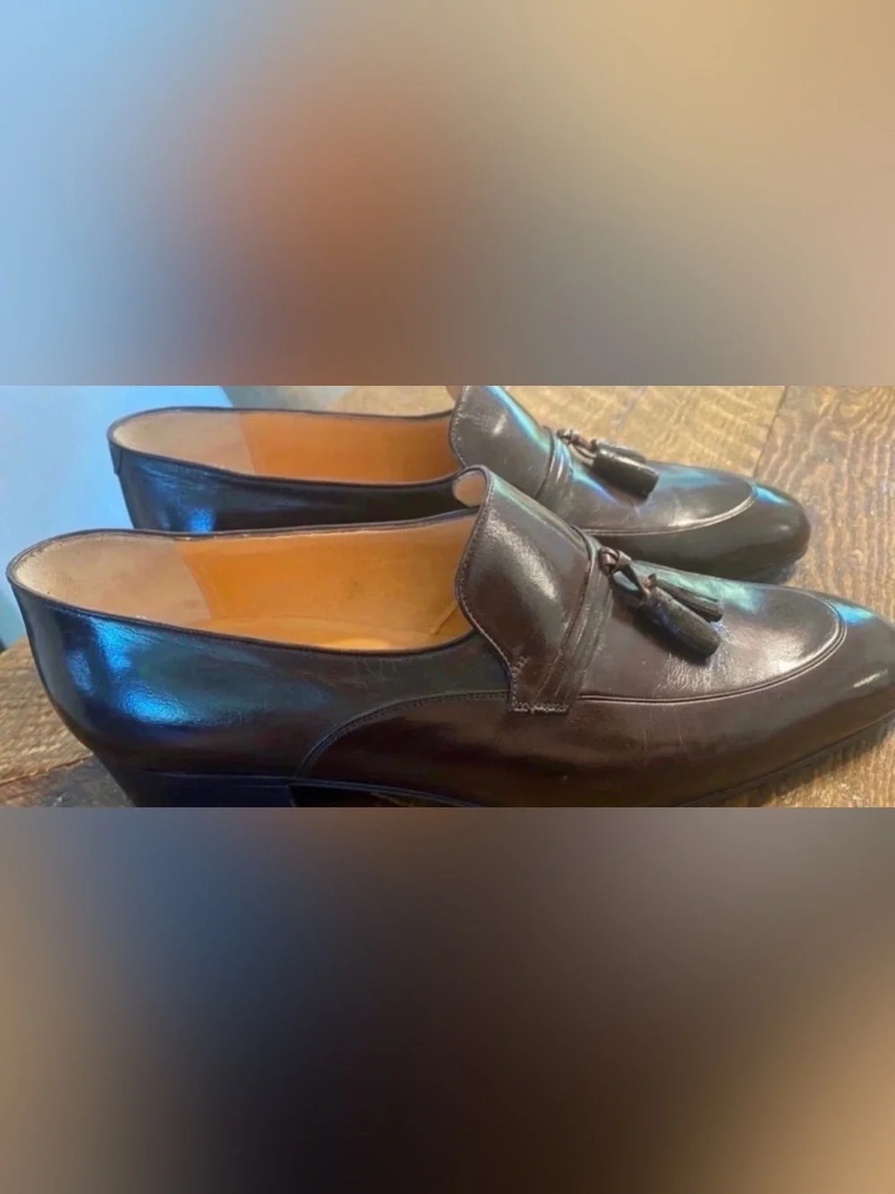 Classic Men's Ricco P. Tassel Loafers in Dark Brown (Size 9)